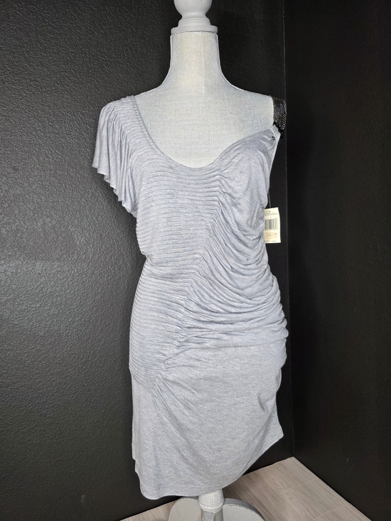 Guess Dresses & Skirts - Guess NWT Gray Ruched One-Shoulder Women’s Dress.
